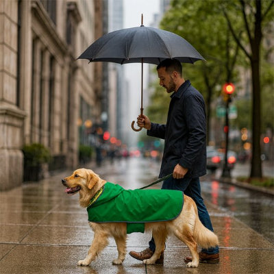 labrador porte manteau chien imperméable couleur vert