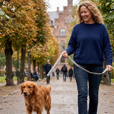 laisse pour chien toile bleu