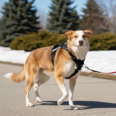 podengo portugais porte harnais chien patch noir